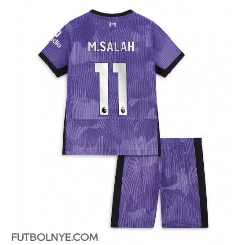 Camiseta Liverpool Mohamed Salah #11 Tercera Equipación para niños 2023-24 manga corta (+ pantalones cortos)